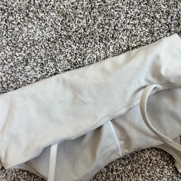 White built in bra Fitted Camisole Crop Tops set of 2 - Picture 5 of 8